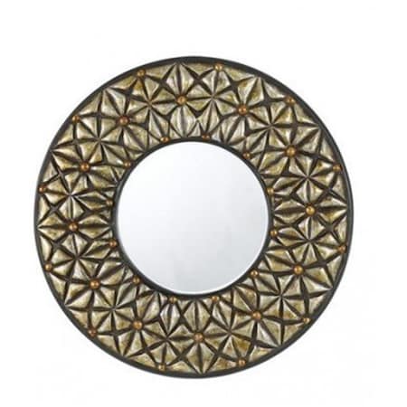 Slano Round Pu Beveled Mirror